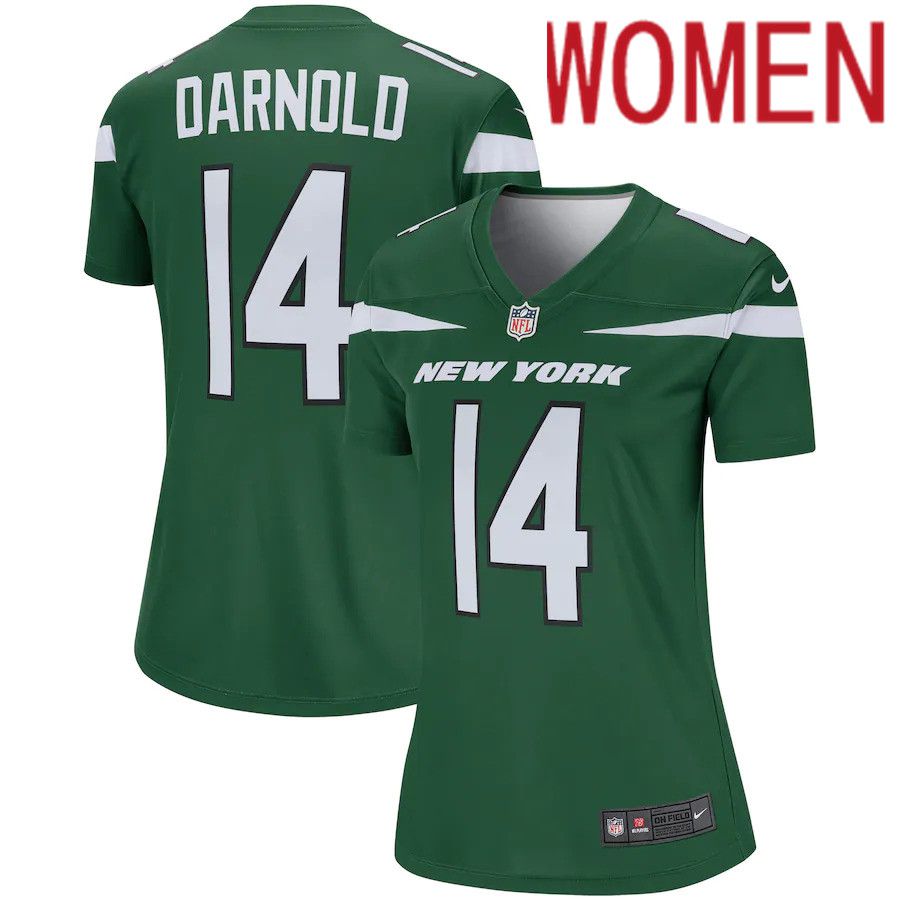 Women New York Jets 14 Sam Darnold Nike Gotham Green Legend Team NFL Jersey